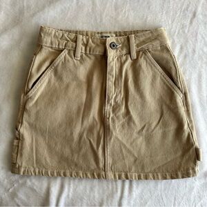 Cargo Mini Denim Skirt